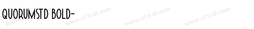 quorumstd bold字体转换